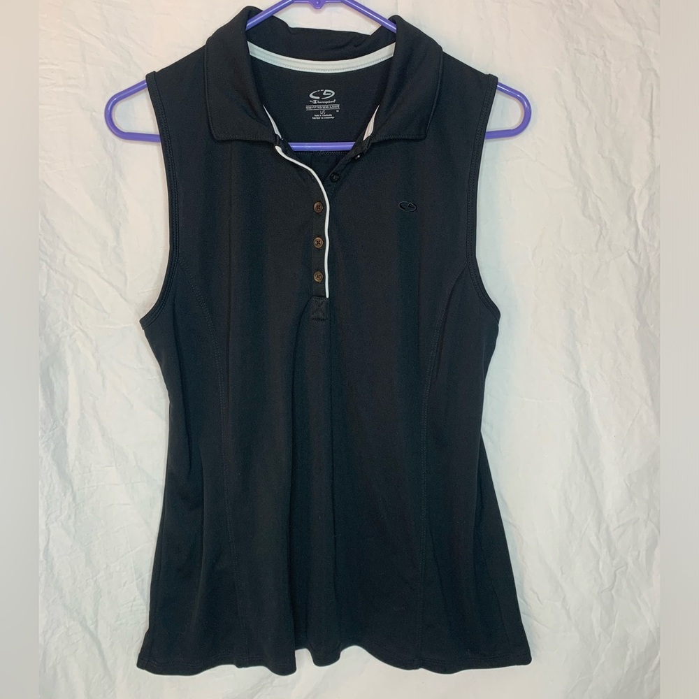Champion swing tunic L sleeveless semi-fitted collar